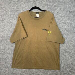 Vans Shirt Mens XL Green Vintage Graphic Tee Short Sleeve Crewneck Tshirt Skater